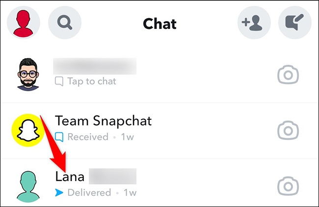 Chat, Snapchat Friends
